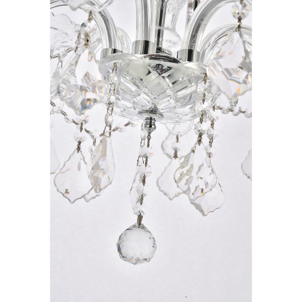 Verona 6 Light Chrome Chandelier Clear Royal Cut Crystal. Picture 3