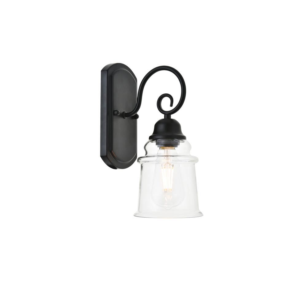 Spire 1 Light Black Wall Sconce. Picture 4