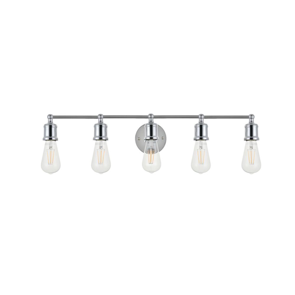 Serif 5 Light Chrome Wall Sconce. Picture 7