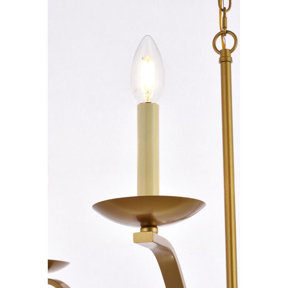 Trey 36 Inch Pendant In Brass. Picture 4