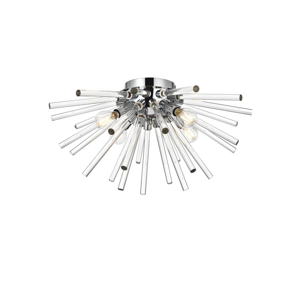 Sienna 18 Inch Crystal Rod Wall Sconce In Chrome. Picture 3