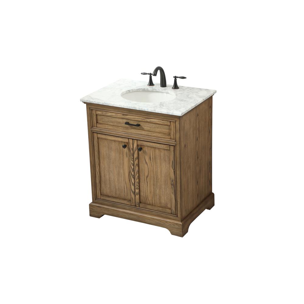 30 Inch Single Bathroom Vanity In Driftwood. Picture 8
