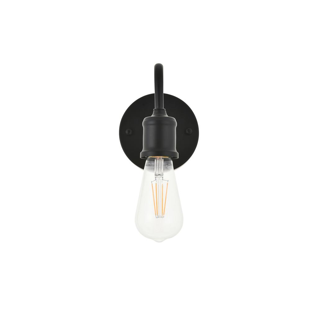 Serif 1 Light Black Wall Sconce. Picture 7