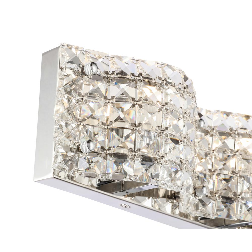 Ollie 4 Light Chrome And Clear Crystals Wall Sconce. Picture 8
