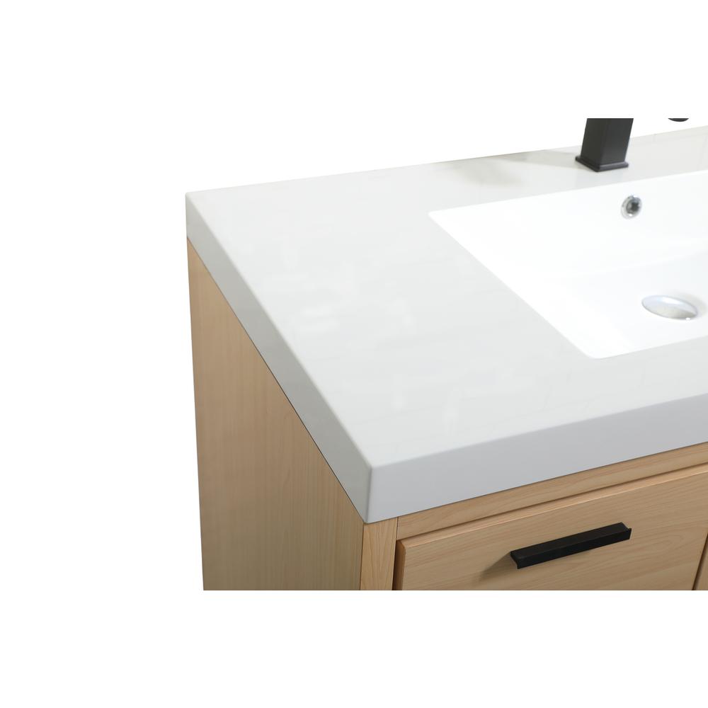 42 Inch Single Bathroom Vanity In Maple. Picture 11