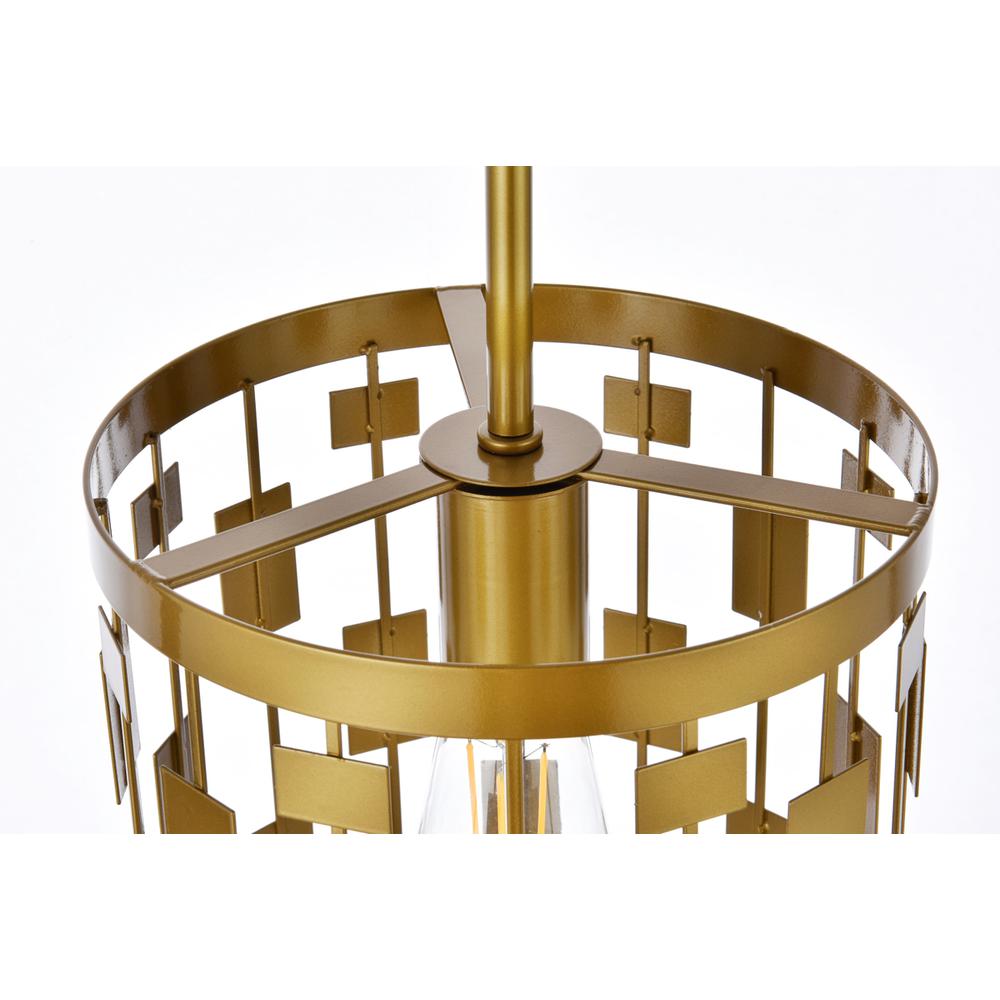 Levante 1 Light Pendant In Brass. Picture 5