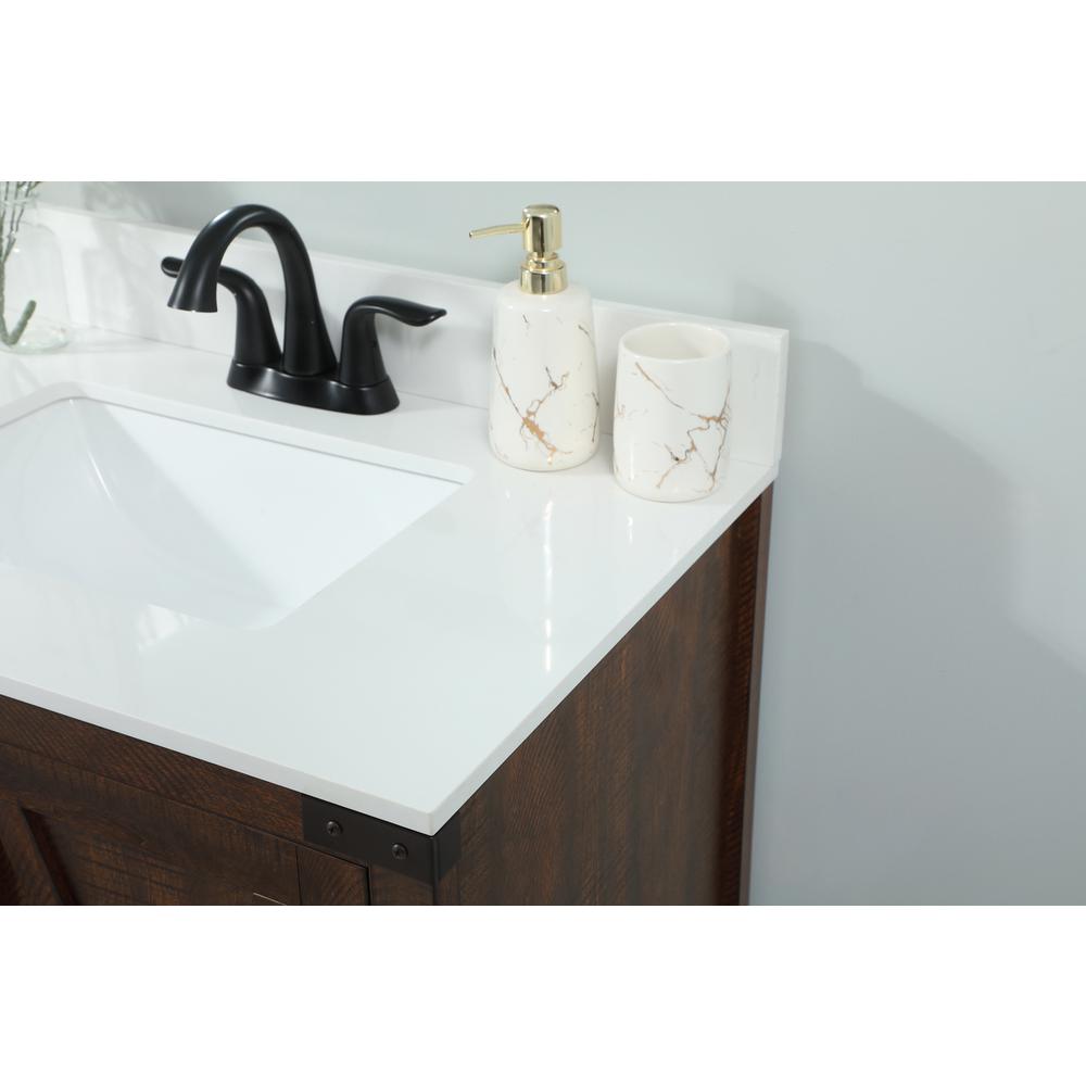 30 Inch Single Bathroom Vanity In Expresso With Backsplash. Picture 5