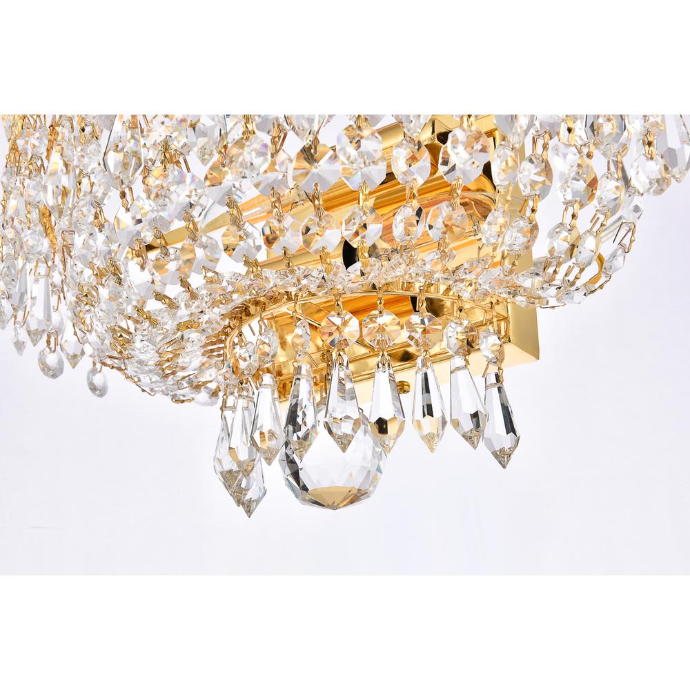 Century 2 Light Gold Wall Sconce Clear Royal Cut Crystal. Picture 3