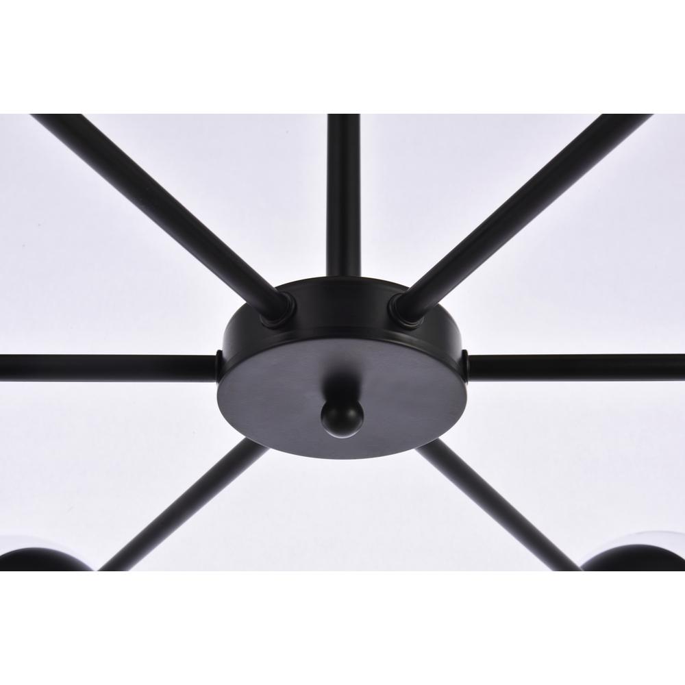 Briggs 36 Inch Pendant In Black With Clear Shade. Picture 3