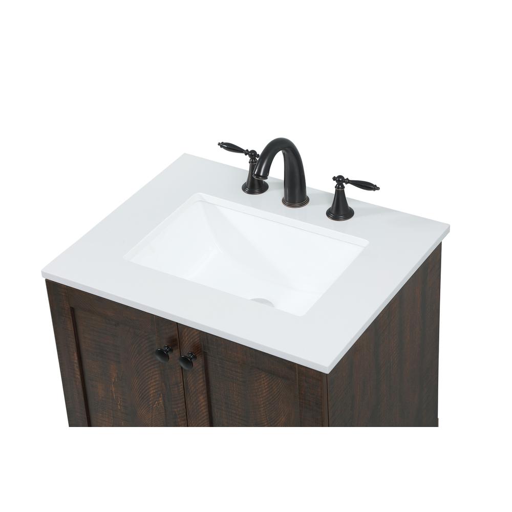 24 Inch Single Bathroom Vanity In Expresso. Picture 10