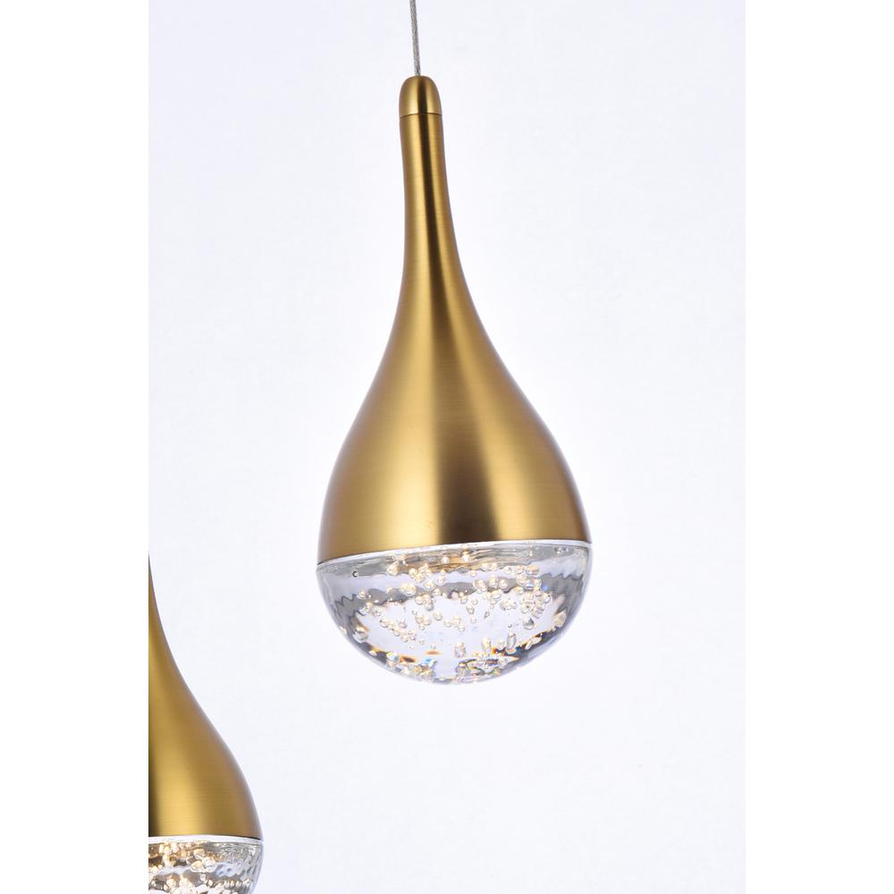 Amherst 14.5 Inch Led Pendant In Satin Gold. Picture 3
