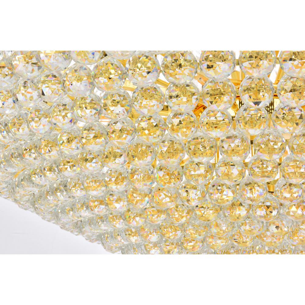 Primo 48 Light Gold Chandelier Clear Royal Cut Crystal. Picture 3