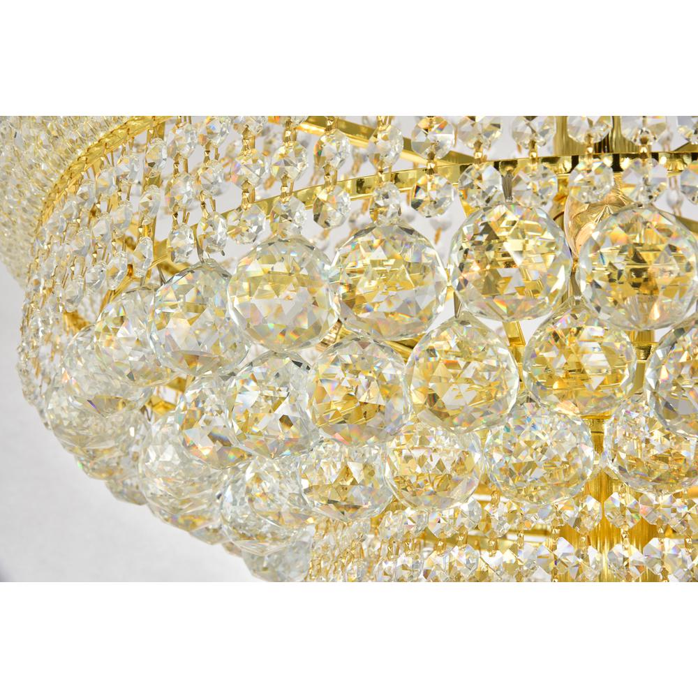 Primo 32 Light Gold Chandelier Clear Royal Cut Crystal. Picture 2