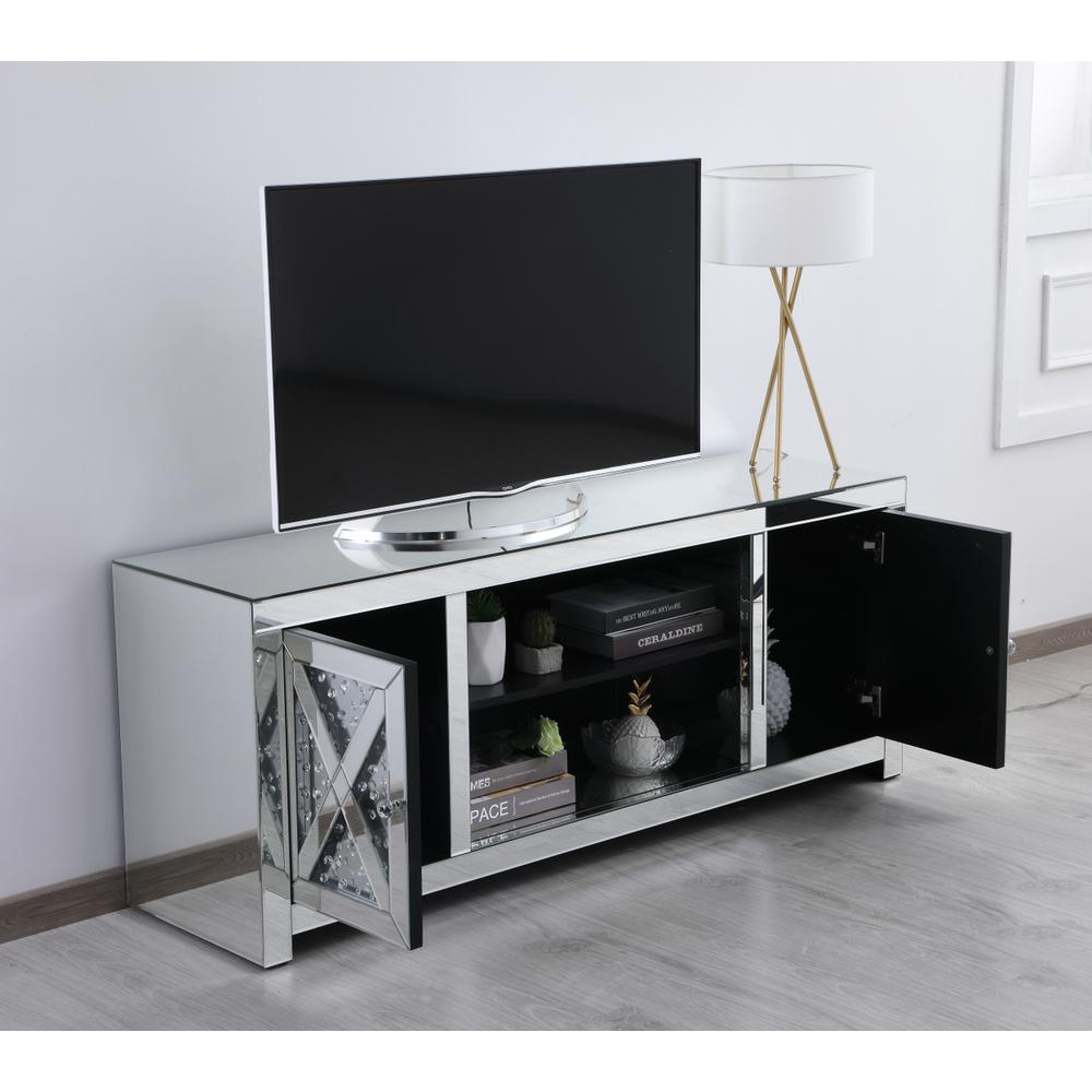 59 In. Crystal Mirrored Tv Stand. Picture 5