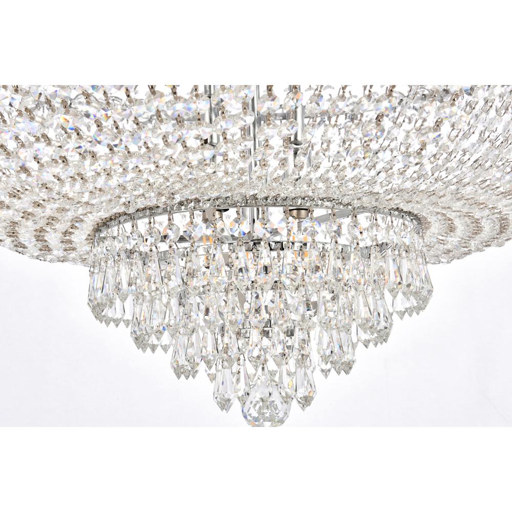 Century 17 Light Chrome Chandelier Clear Royal Cut Crystal. Picture 3