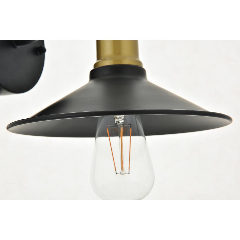 Etude 1 Light Brass And Black Wall Sconce. Picture 11