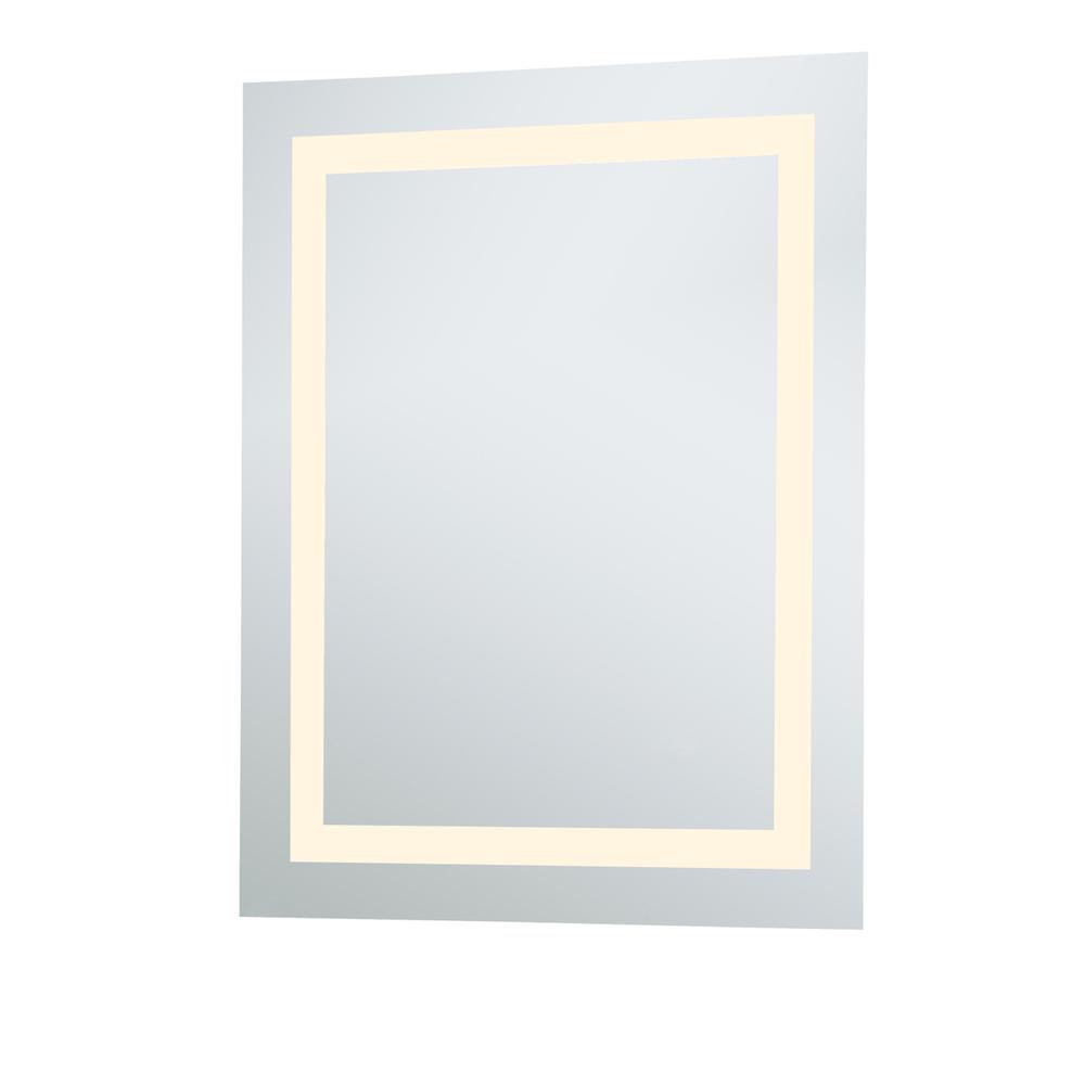 Led Hardwired Mirror Rectangle W24H30 Dimmable 3000K. Picture 4