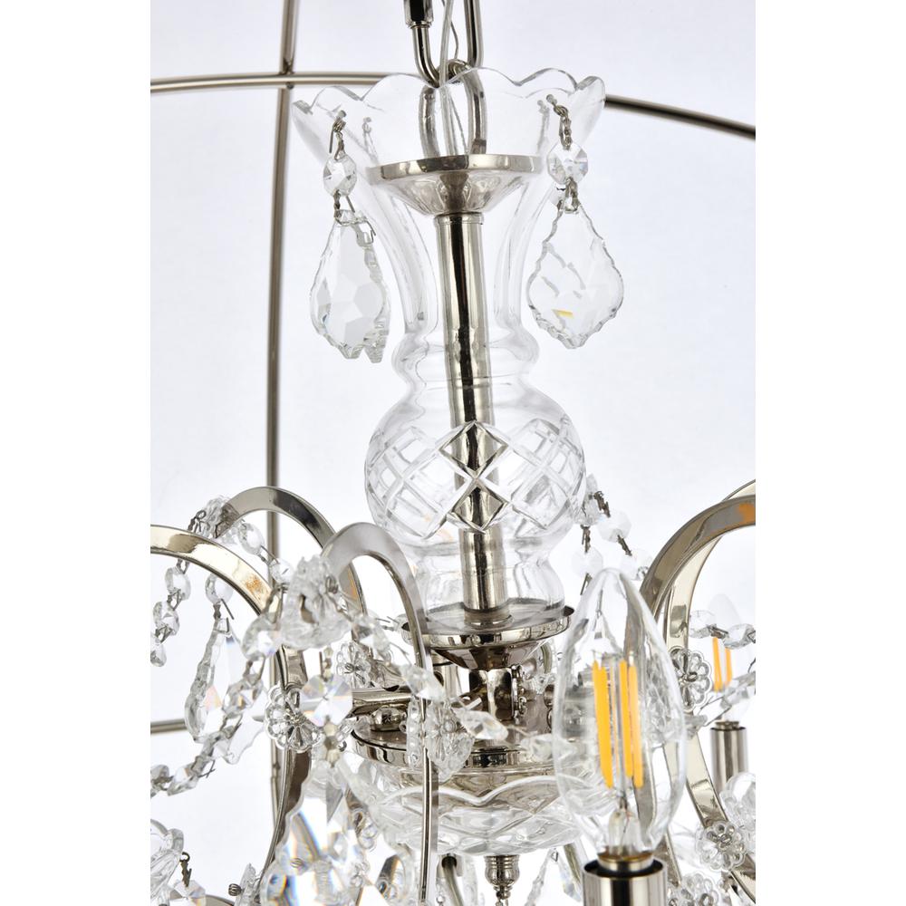 Geneva 18 Light Polished Nickel Chandelier Clear Royal Cut Crystal. Picture 5