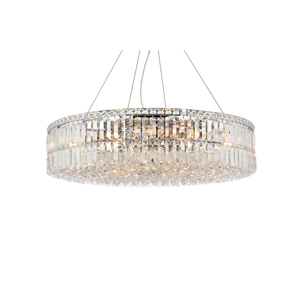 Maxime 18 Light Chrome Chandelier Clear Royal Cut Crystal. Picture 2