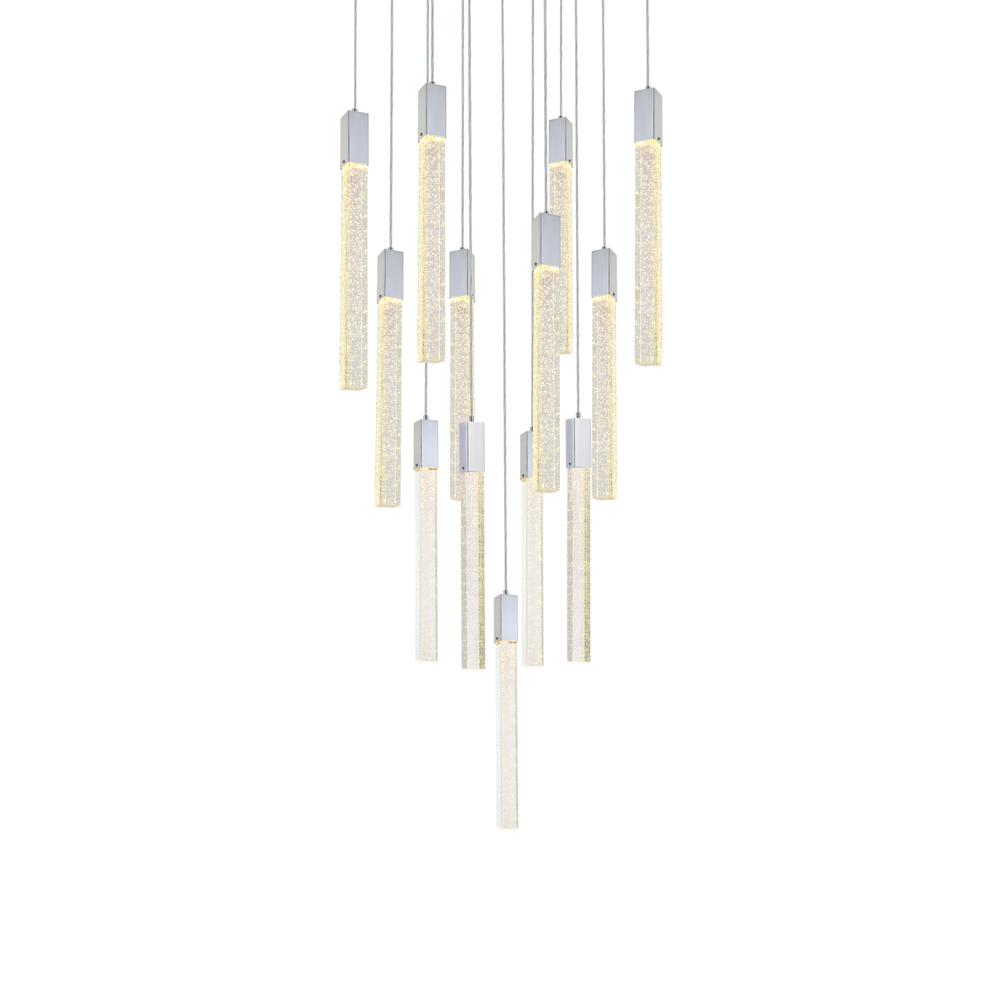 Weston 13 Lights Pendant In Chrome. Picture 2