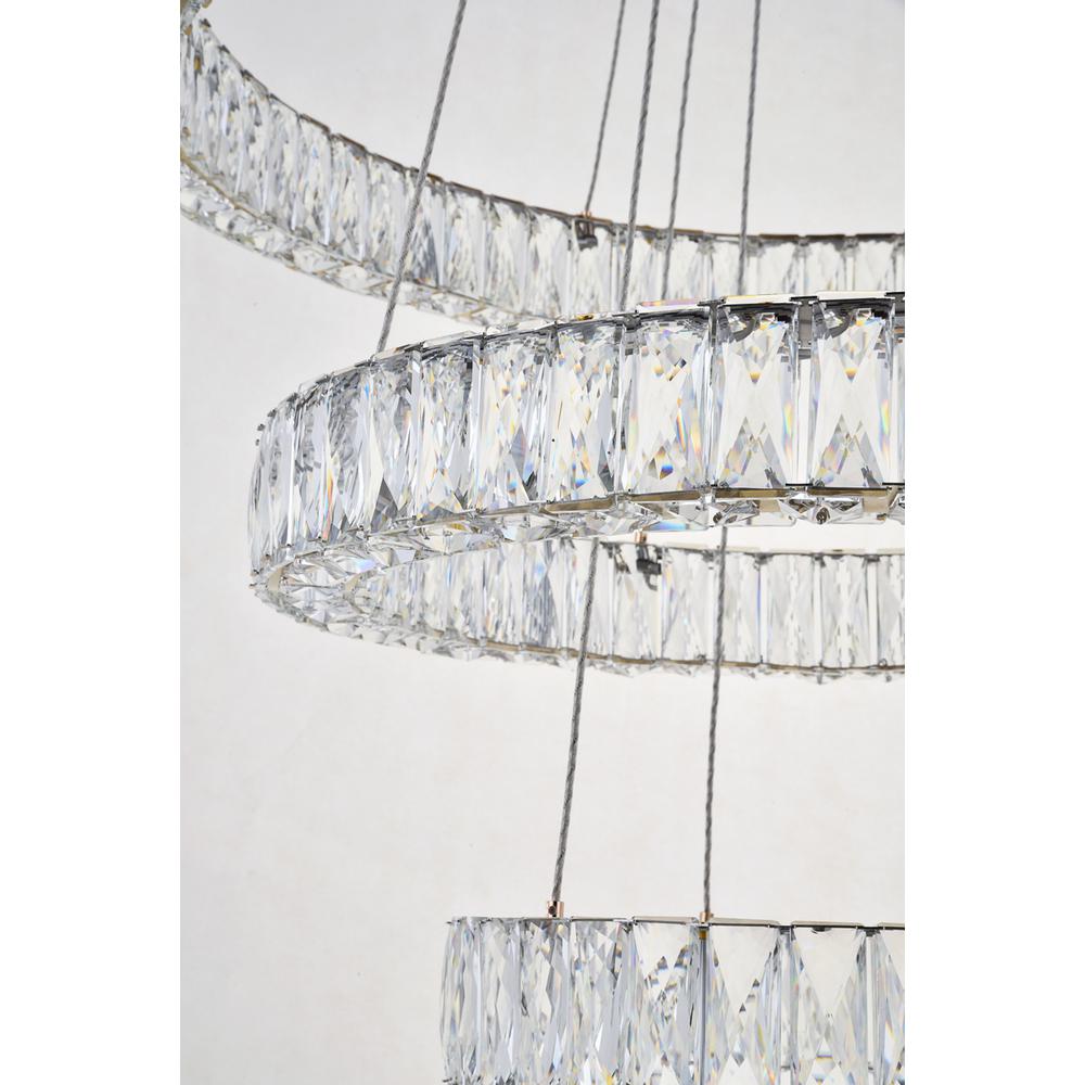 Monroe Integrated Led Chip Light Gold Chandelier Clear Royal Cut Crystal. Picture 3