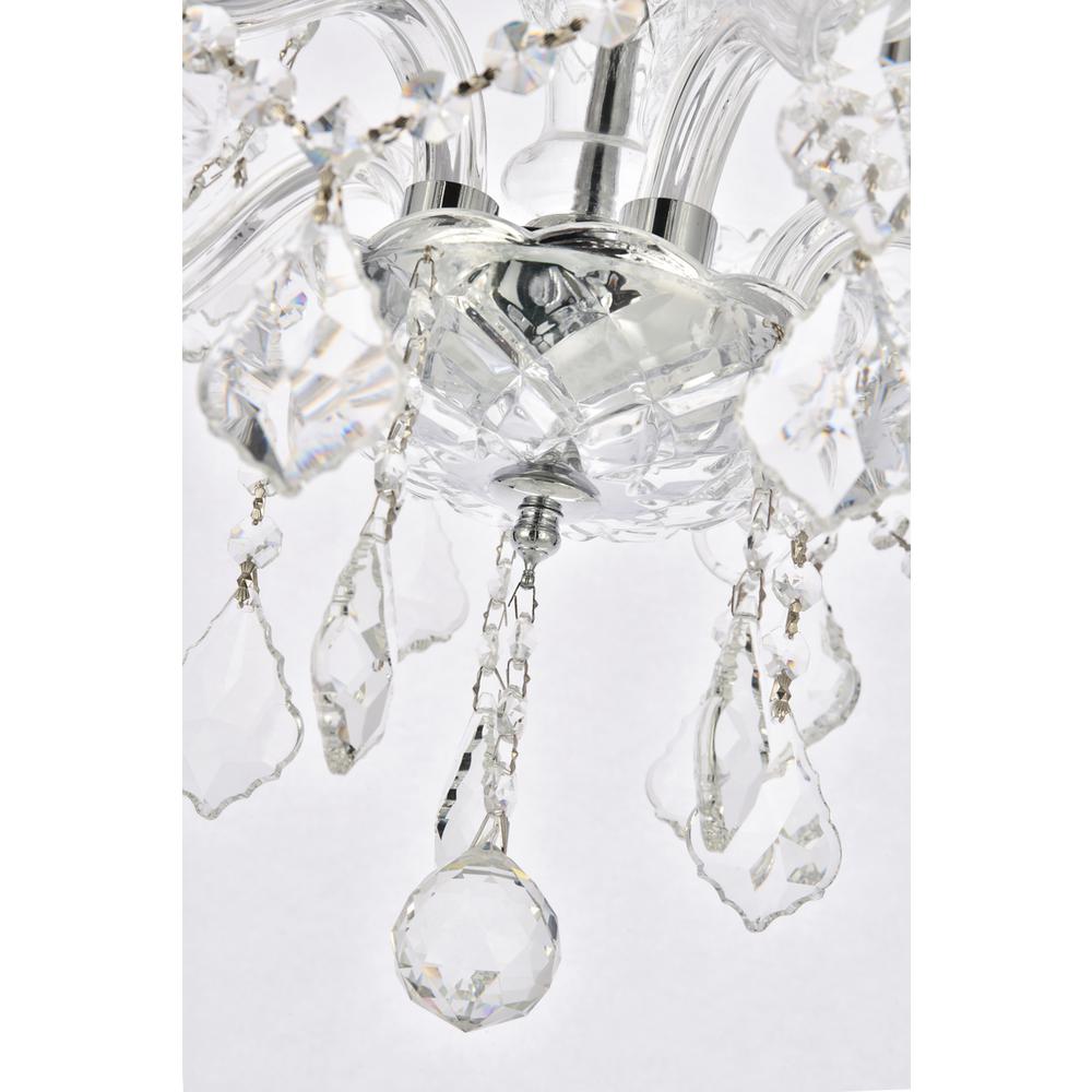 Verona 5 Light Chrome Chandelier Clear Royal Cut Crystal. Picture 4