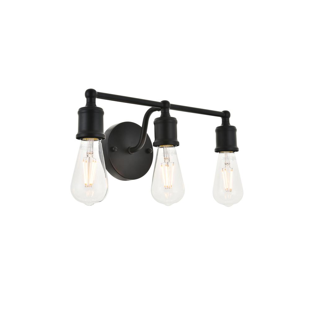 Serif 3 Light Black Wall Sconce. Picture 5
