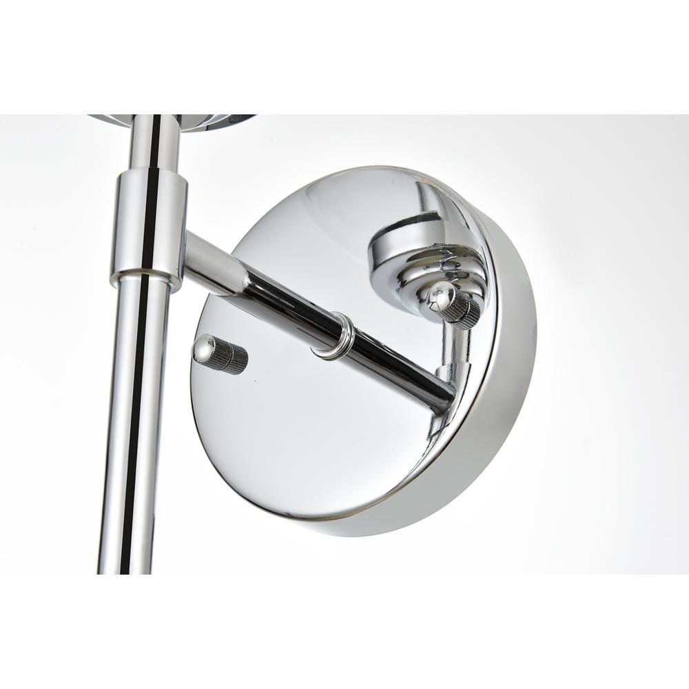 Ingrid 1 Light Chrome And Clear Bath Sconce. Picture 5