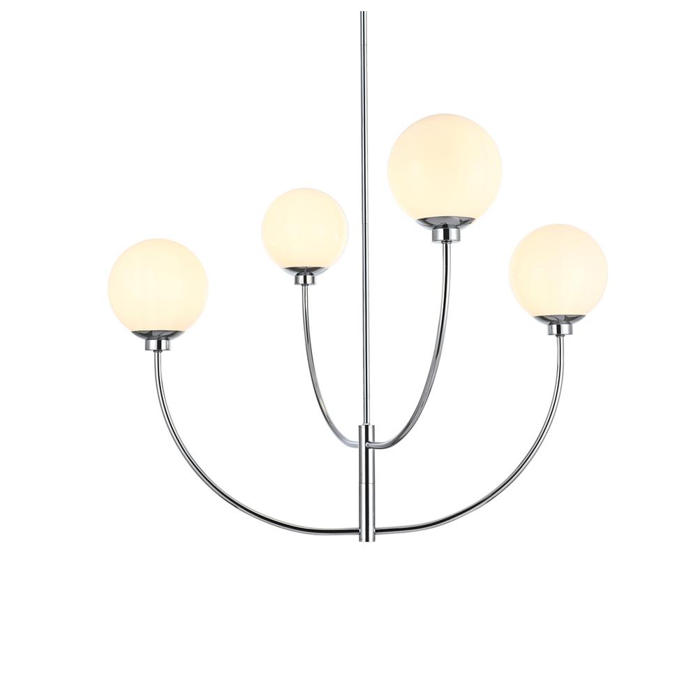 Nyomi 36 Inch Chandelier In Chrome. Picture 2