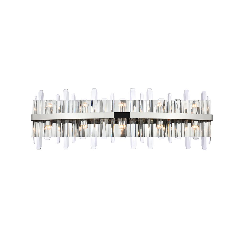 Serena 36 Inch Crystal Bath Sconce In Chrome. Picture 1