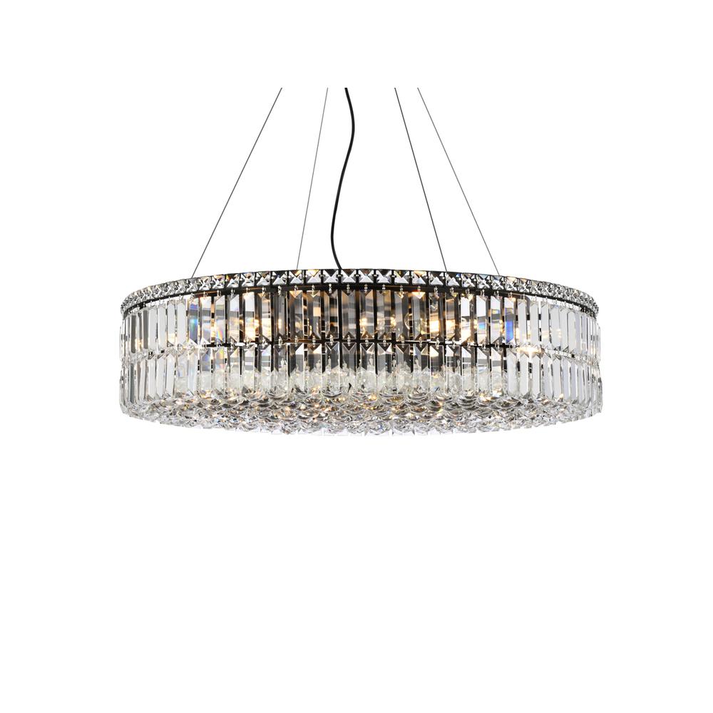 Maxime 32 Inch Black Chandelier. Picture 2