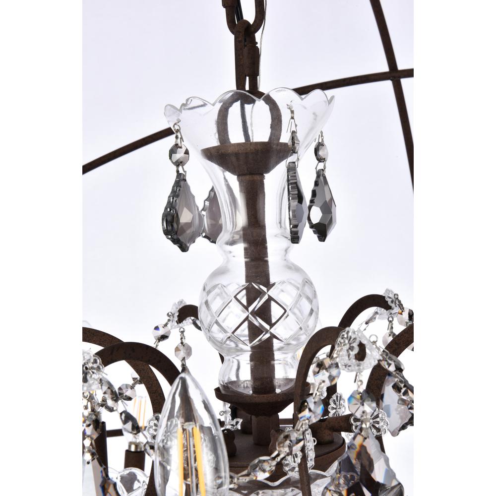Geneva 18 Light Rustic Intent Chandelier Silver Shade (Grey) Royal Cut Crystal. Picture 4