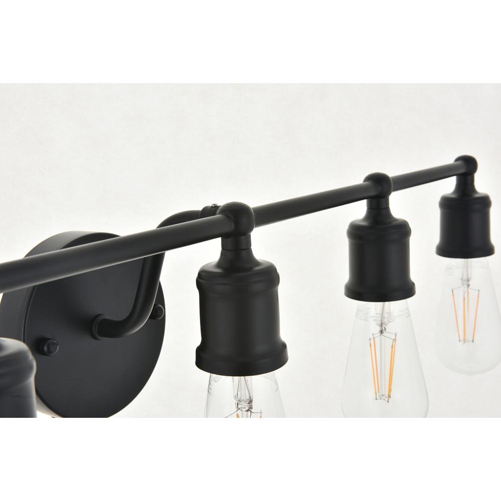 Serif 5 Light Black Wall Sconce. Picture 8