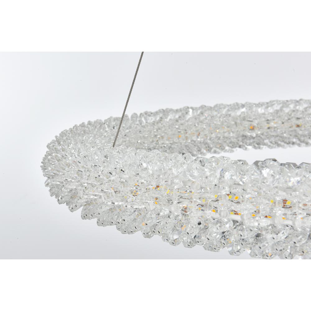 Bowen 26 Inch Adjustable Led Chandelier In Satin Gold. Picture 6
