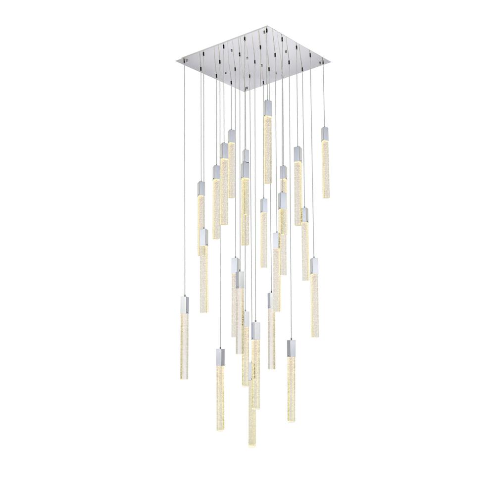 Weston 25 Lights Pendant In Chrome. Picture 2