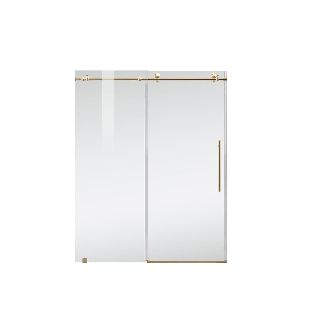 Frameless Shower Door 60 X 76 Brushed Gold. Picture 10