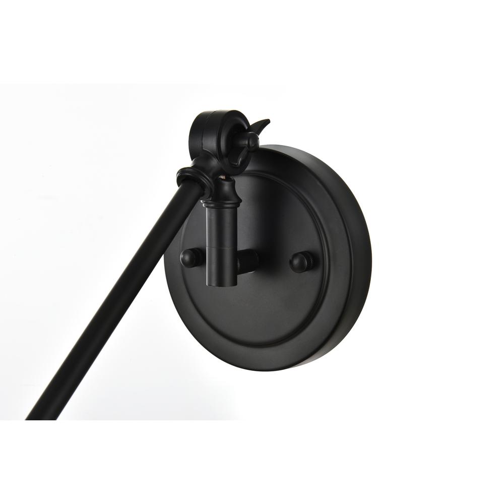 Ledger 1 Light Black Swing Arm Wall Sconce. Picture 6