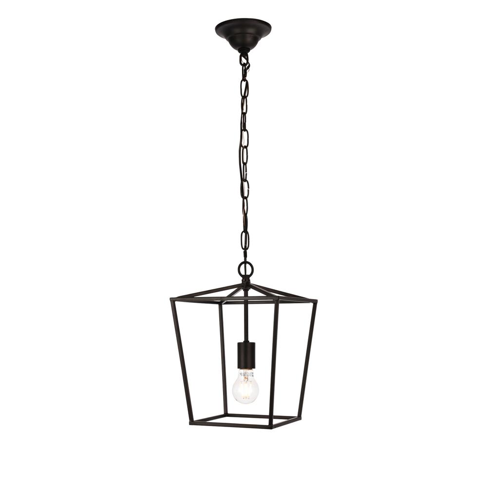 Maddox Collection Pendant D9.75 H14.5 Lt:1 Black Finish. Picture 1