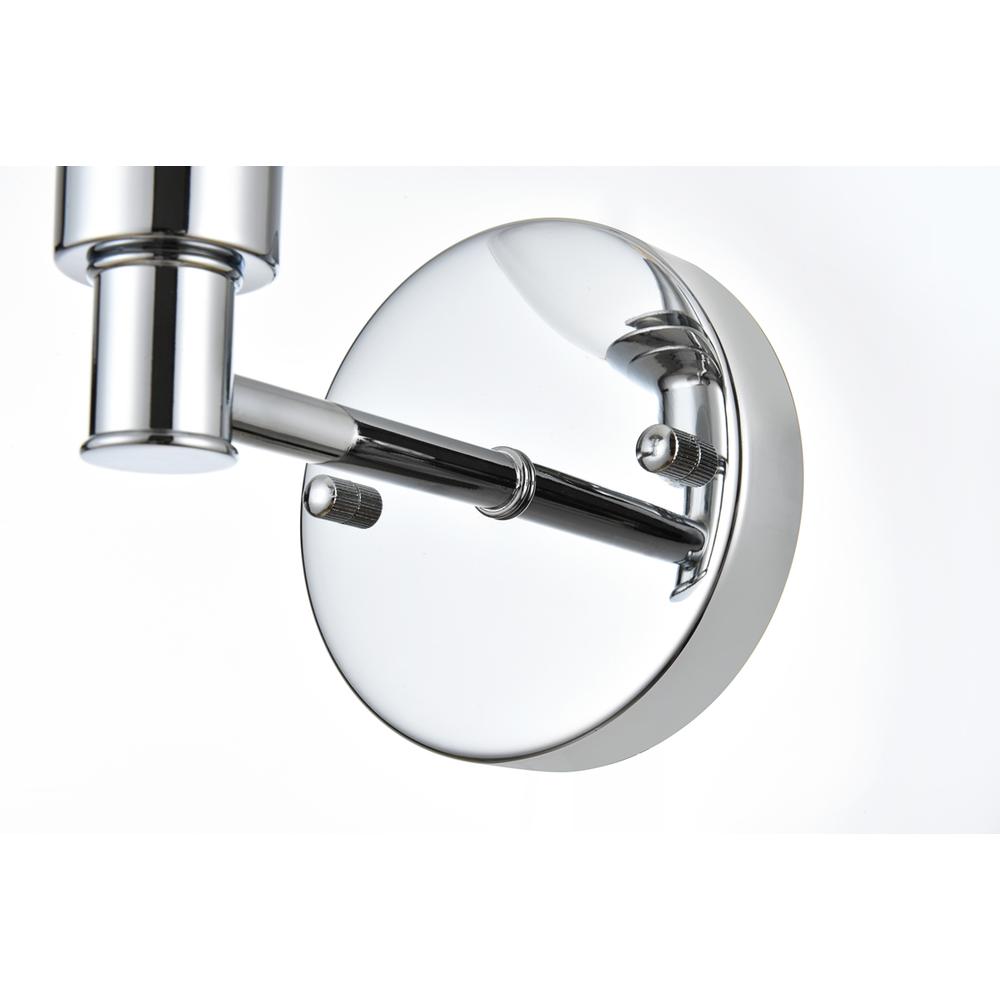 Jaelynn 1 Light Chrome And Clear Bath Sconce. Picture 5