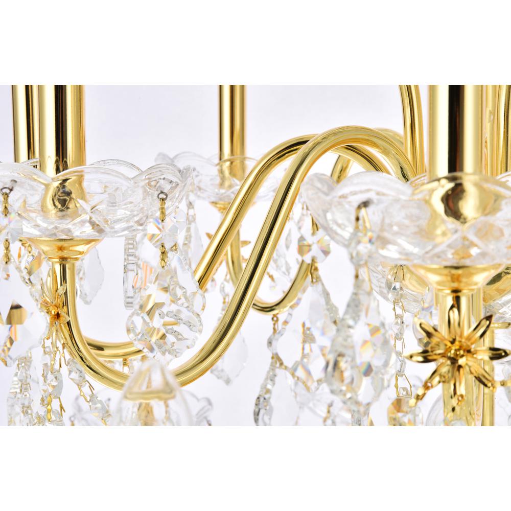 St. Francis 24 Light Gold Chandelier Clear Royal Cut Crystal. Picture 4