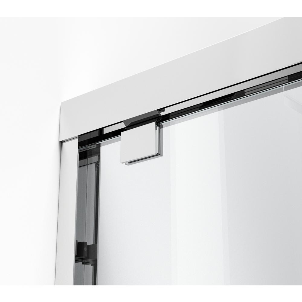 Semi-Frameless Tub Door 60 X 60 Polished Chrome. Picture 6