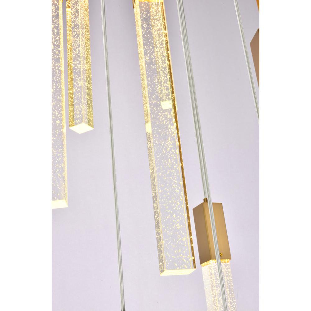 Weston 8 Lights Pendant In Satin Gold. Picture 3