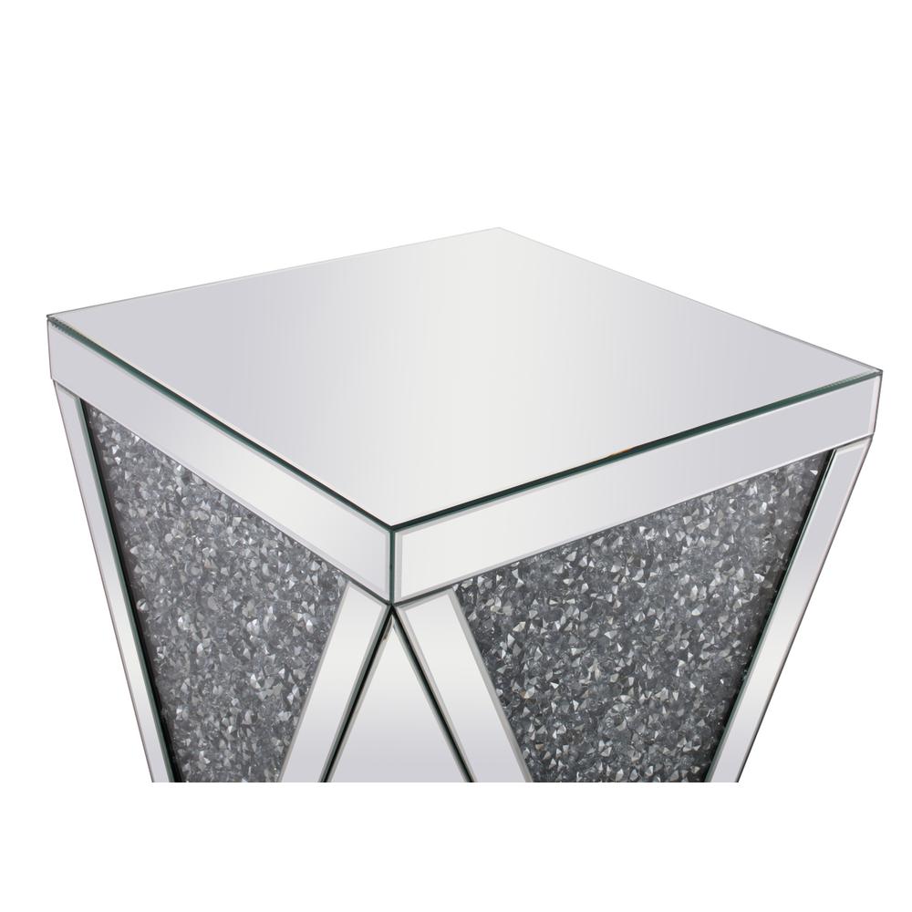 18.5 Inch Crystal End Table Silver Royal Cut Crystal. Picture 4