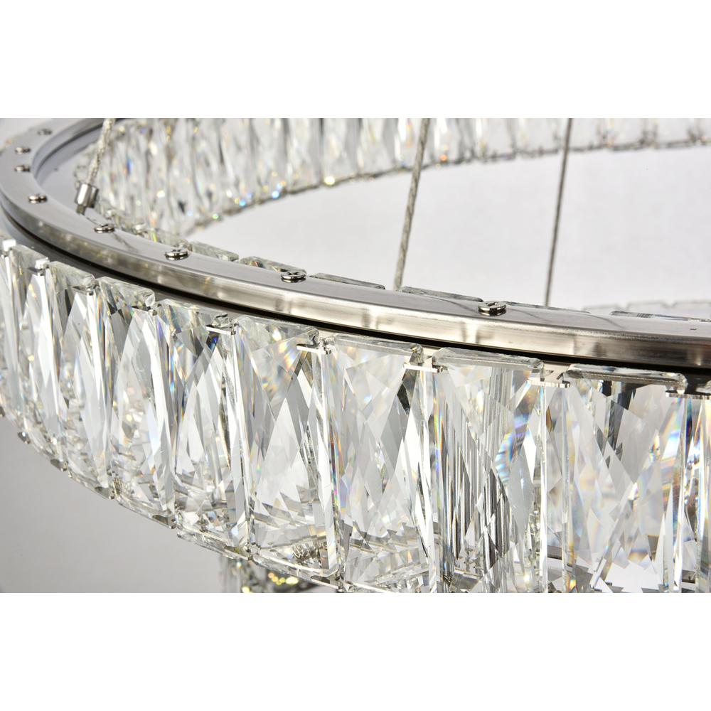 Monroe Integrated Led Chip Light Chrome Chandelier Clear Royal Cut Crystal. Picture 3