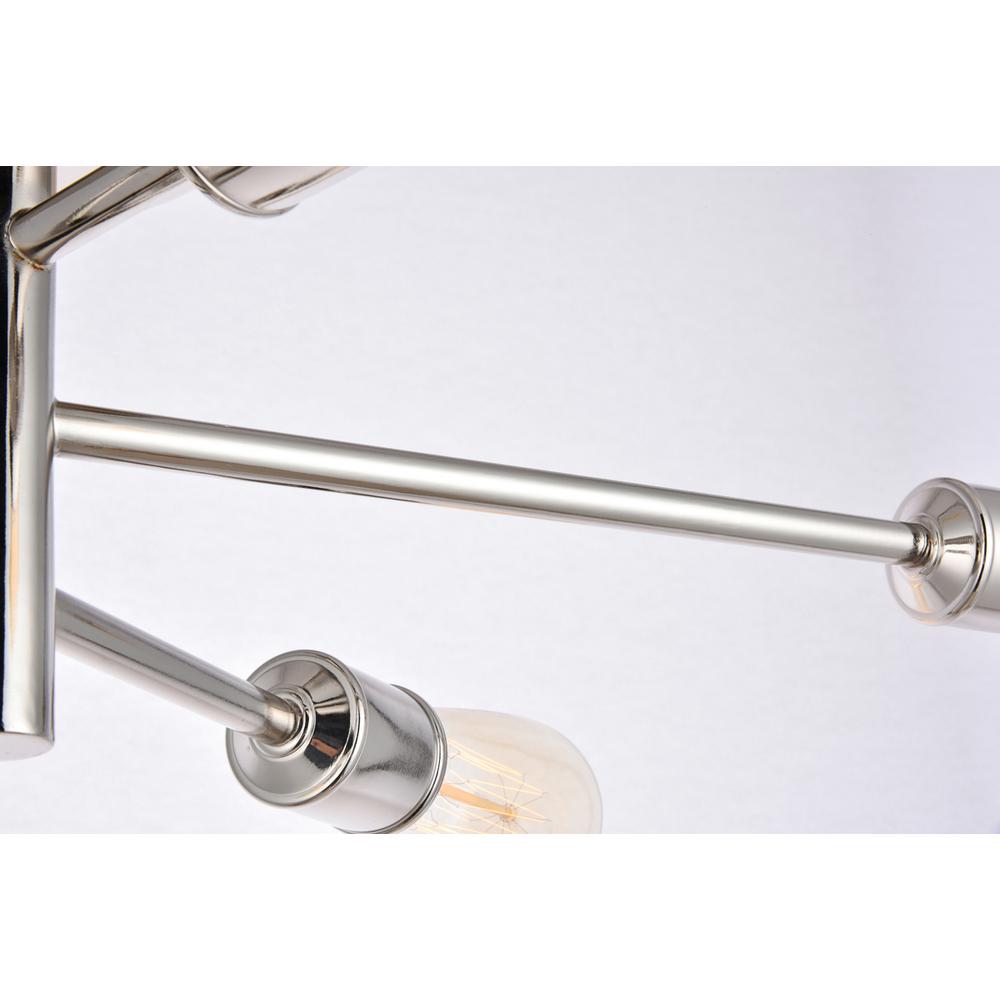 Axel 5 Lights Polished Nickel Wall Sconce. Picture 4