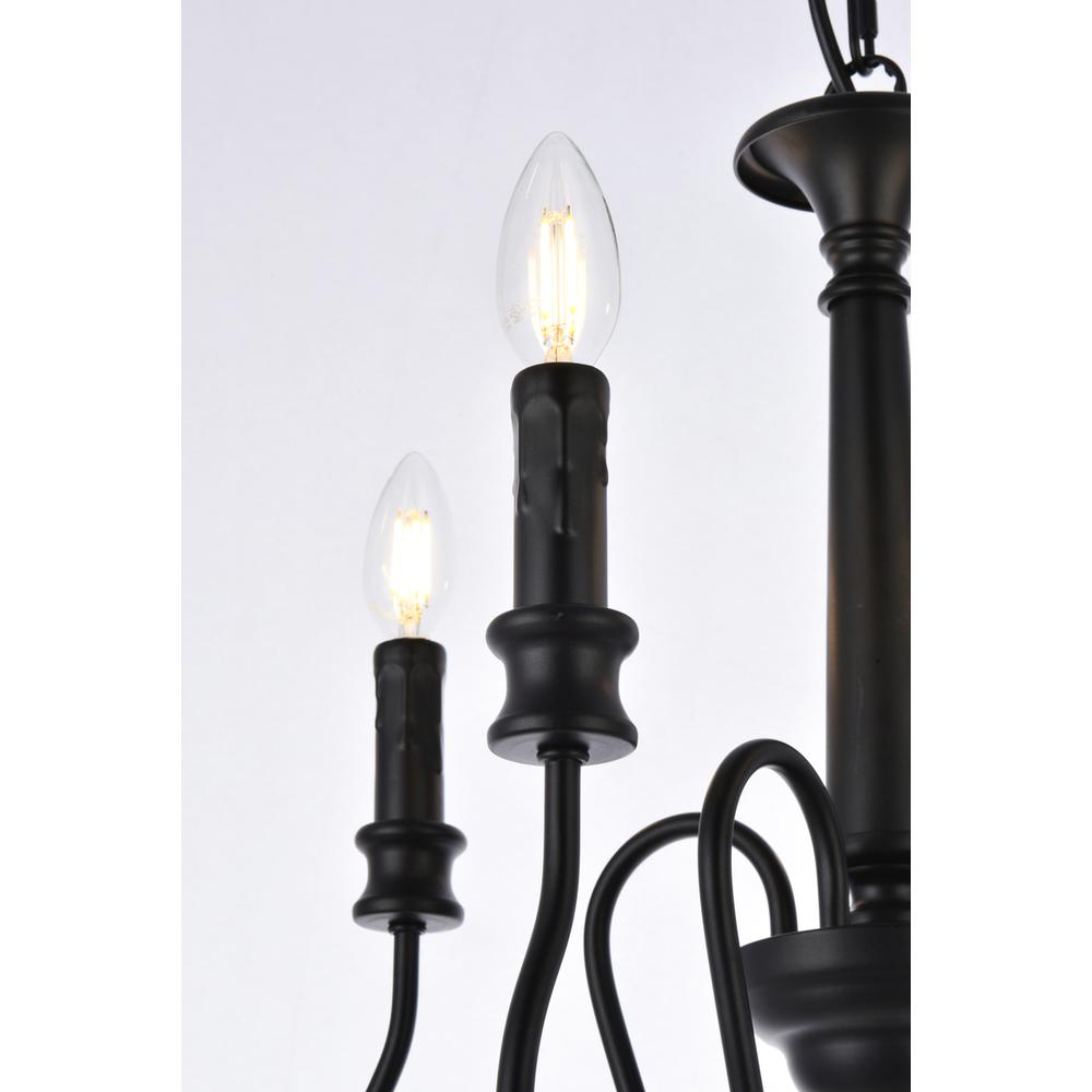 Flynx 4 Lights Pendant In Black. Picture 4