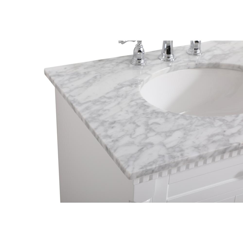 30 Inch Single Bathroom Vanity In  White. Picture 11