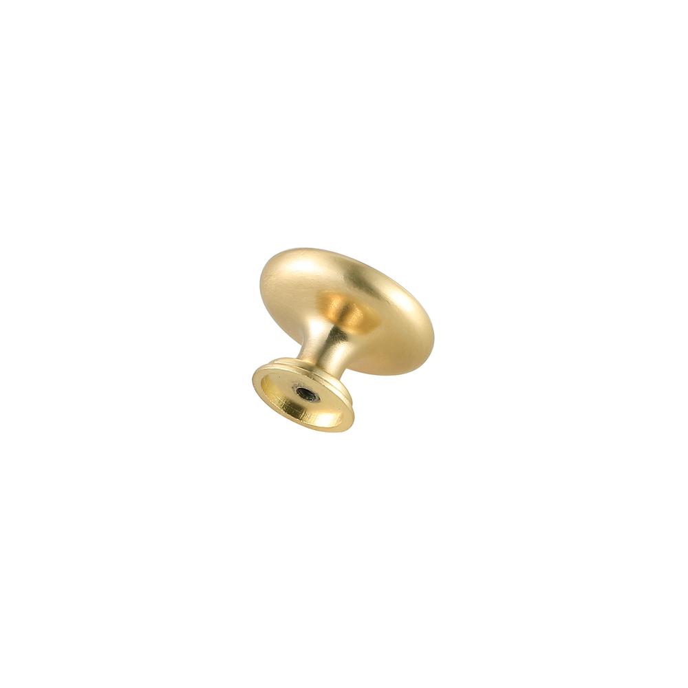Minu 1.3" Diameter Brushed Gold Mushroom Knob Multipack (Set Of 10). Picture 4