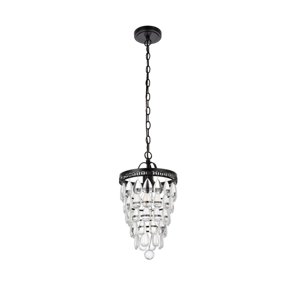 Reese 9 Inch Pendant In Black. Picture 7