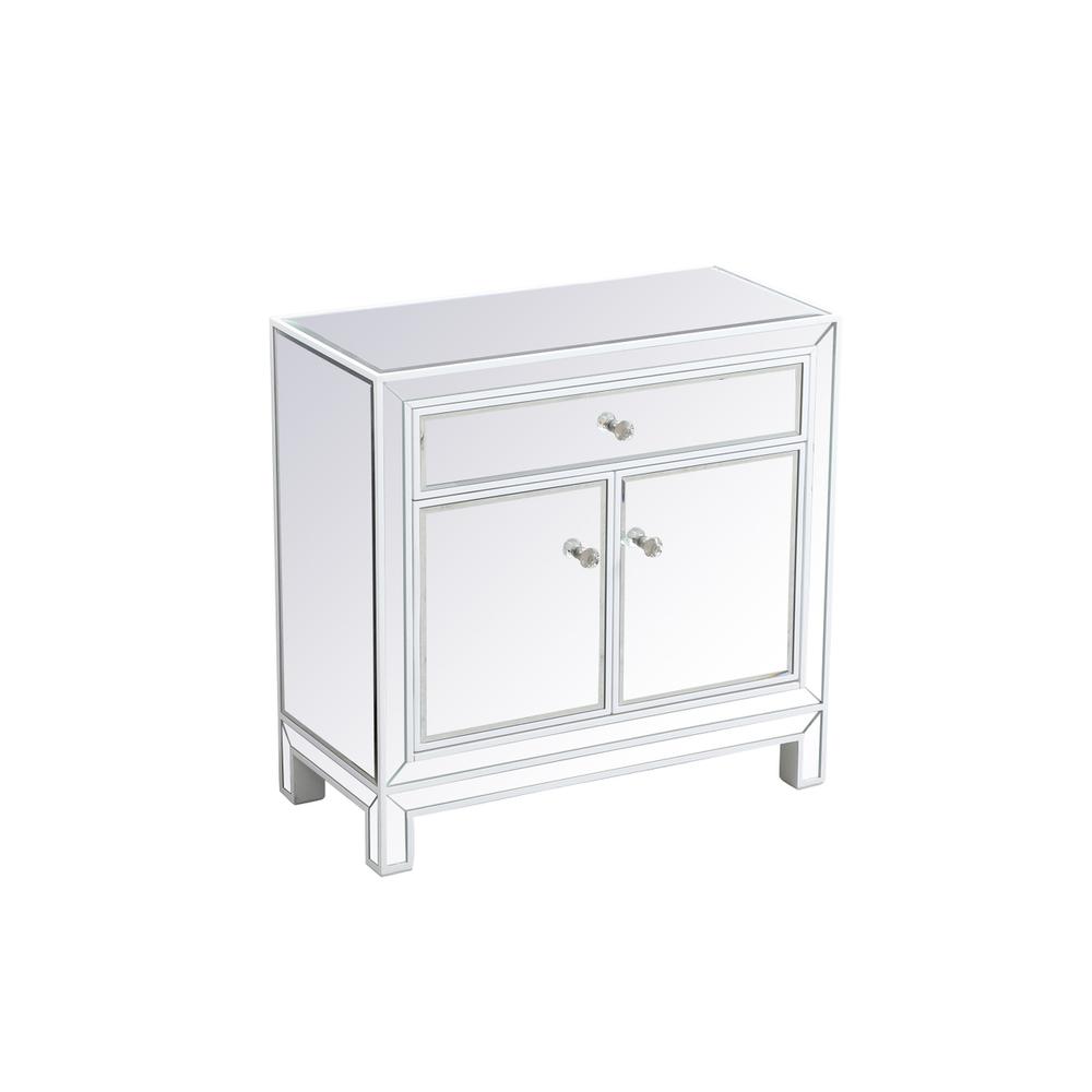 29 Inch Mirrored Cabinet In White. Picture 5